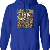 Limited Daryl Dixon Vintage Gift for Woman and Man Graphic Pullover Hoodie - Blue