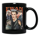 Limited Ewan Mitchell Vintage Gift for Woman and Man Black Coffee Mug, Gift Coffee Mug - Black