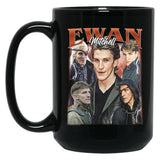 Limited Ewan Mitchell Vintage Gift for Woman and Man Black Coffee Mug, Gift Coffee Mug - Black