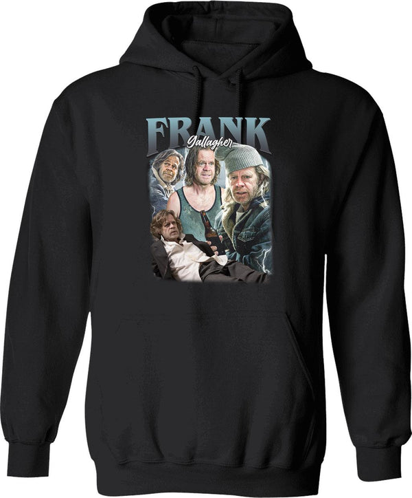 Limited Frank Gallagher Vintage Hoodie Gift for Woman and Man Graphic Pullover Hoodie - Black