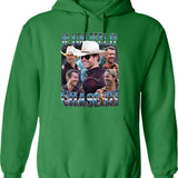 Limited If You Feel it Chase It Glen Powell Vintage Hoodie Gift for Woman and Man Graphic Pullover Hoodie - Green