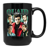 Limited Jack Quaid Vintage Gift for Woman and Man Black Coffee Mug, Gift Coffee Mug