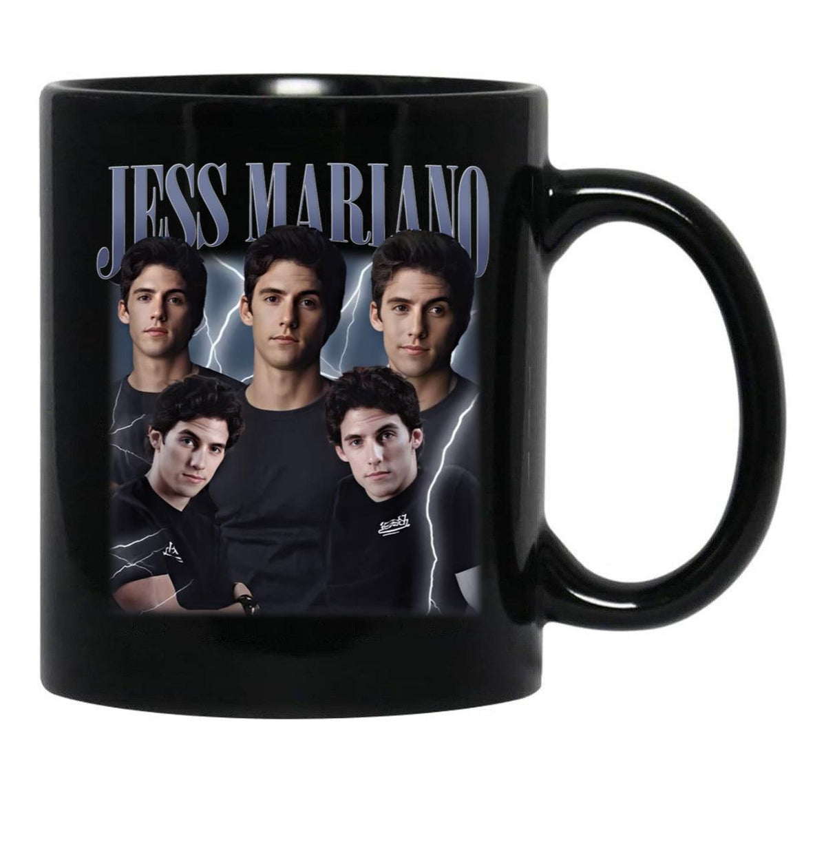 Limited Jess Mariano Vintage Gift for Woman and Man Black Coffee Mug, Gift Coffee Mug - Black