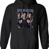 Limited Jess Mariano Vintage Gift for Woman and Man Graphic Pullover Hoodie - Black