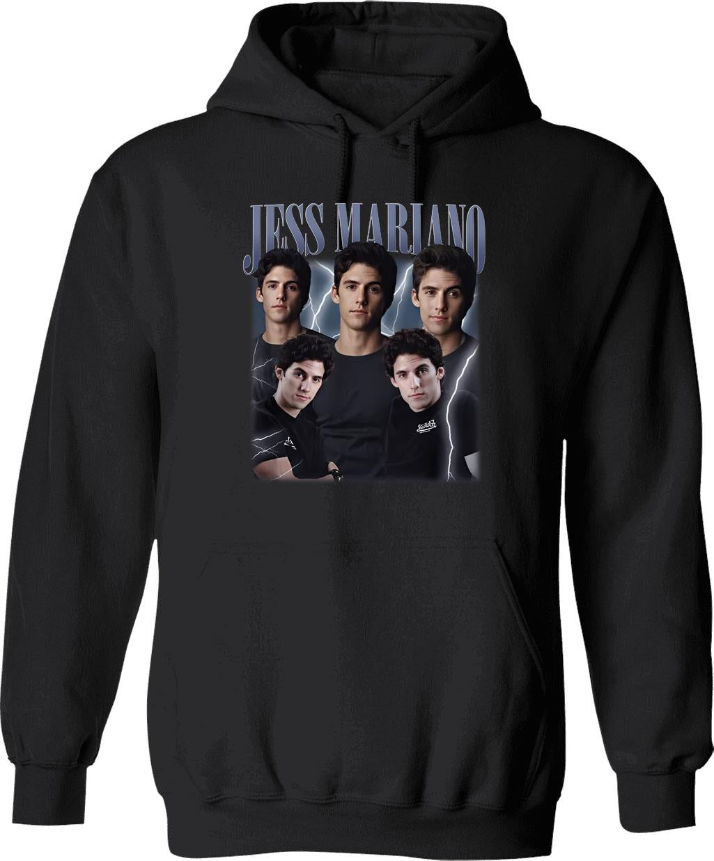 Limited Jess Mariano Vintage Gift for Woman and Man Graphic Pullover Hoodie - Black