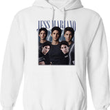 Limited Jess Mariano Vintage Gift for Woman and Man Graphic Pullover Hoodie - White