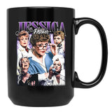 Limited Jessica Fletcher Vintage Gift for Woman and Man Black Coffee Mug, Gift Coffee Mug