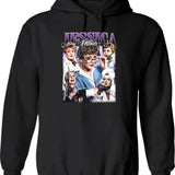 Limited Jessica Fletcher Vintage Hoodie Gift for Woman and Man Graphic Pullover Hoodie - Black