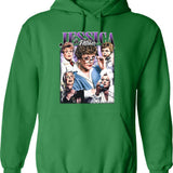 Limited Jessica Fletcher Vintage Hoodie Gift for Woman and Man Graphic Pullover Hoodie - Green