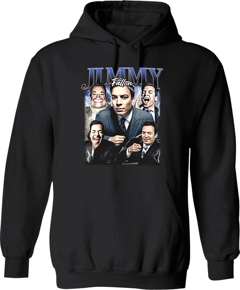 Limited Jimmy Fallon Vintage Hoodie Gift for Woman and Man Graphic Pullover Hoodie - Black