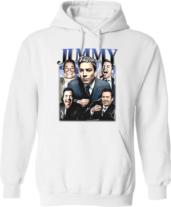 Limited Jimmy Fallon Vintage Hoodie Gift for Woman and Man Graphic Pullover Hoodie - White