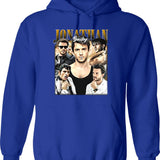 Limited Jonathan Bailey Vintage Hoodie Gift for Woman and Man - Copy Graphic Pullover Hoodie - Blue