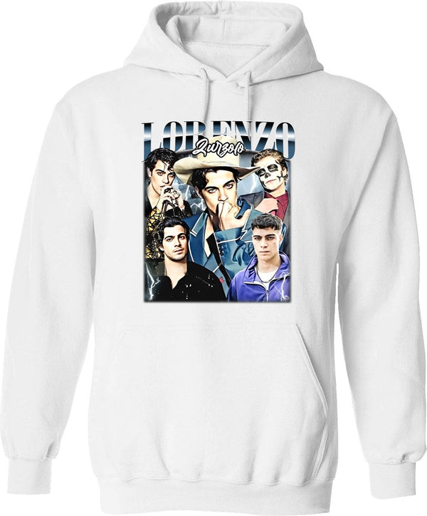 Limited Lorenzo Zurzolo Vintage Hoodie Gift for Woman and Man Graphic Pullover Hoodie - White