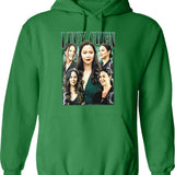 Limited Lucy Chen Vintage Hoodie Gift for Woman and Man Graphic Pullover Hoodie - Green