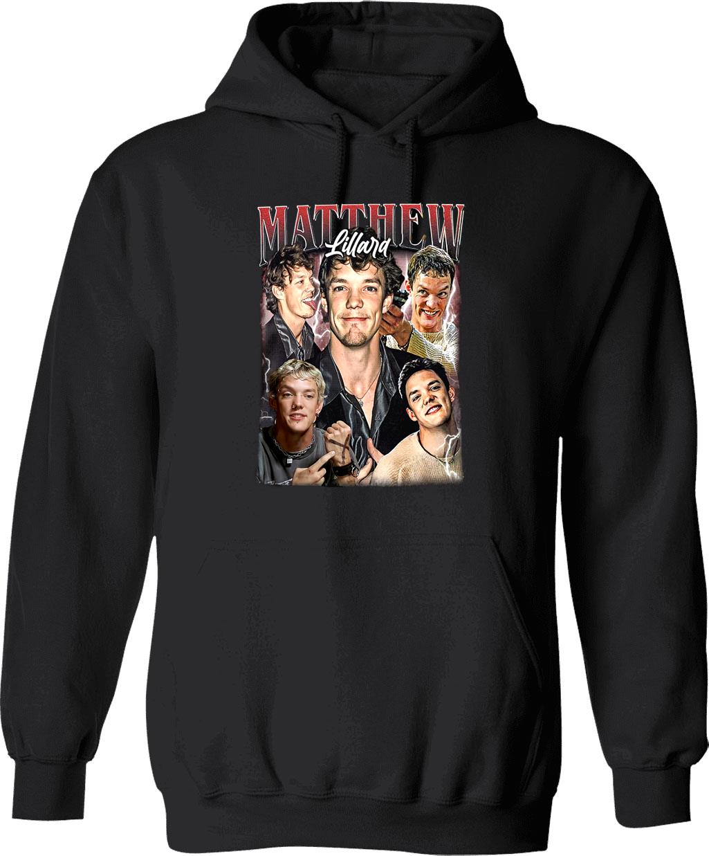 Limited Matthew Lillard Vintage Hoodie Gift for Woman and Man Graphic Pullover Hoodie - Black
