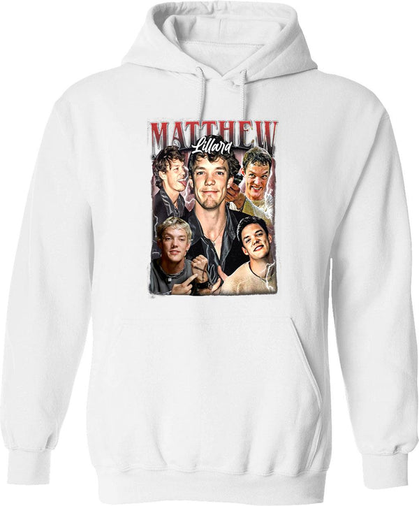 Limited Matthew Lillard Vintage Hoodie Gift for Woman and Man Graphic Pullover Hoodie - White