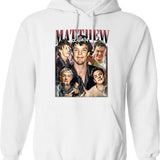 Limited Matthew Lillard Vintage Hoodie Gift for Woman and Man 2 Graphic Pullover Hoodie - White