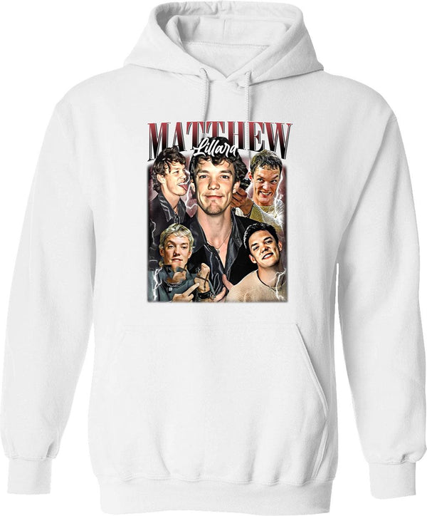 Limited Matthew Lillard Vintage Hoodie Gift for Woman and Man 2 Graphic Pullover Hoodie - White
