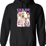 Limited Miss Vanjie Vintage Hoodie Gift for Woman and Man Graphic Pullover Hoodie - Black
