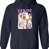 Limited Miss Vanjie Vintage Hoodie Gift for Woman and Man Graphic Pullover Hoodie - Navy