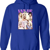 Limited Miss Vanjie Vintage Hoodie Gift for Woman and Man Graphic Pullover Hoodie - Blue