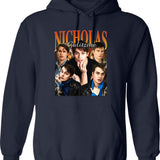 Limited Nicholas Galitzine Vintage Hoodie Gift for Woman and Man Graphic Pullover Hoodie - Navy