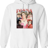 Limited Princess Diana Vintage Hoodie Gift for Woman and Man Graphic Pullover Hoodie - White