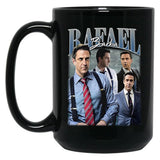 Limited Rafael Barba Vintage Gift for Woman and Man Black Coffee Mug, Gift Coffee Mug - Black