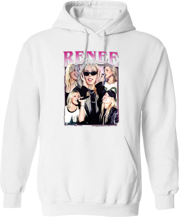 Limited Renee Rapp Vintage Hoodie Gift for Woman anda Man Graphic Pullover Hoodie - White