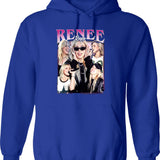 Limited Renee Rapp Vintage Hoodie Gift for Woman anda Man Graphic Pullover Hoodie - Blue