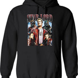 Limited Star Lord Peter Quill Vintage Hoodie Gift for Woman and Man Graphic Pullover Hoodie - Black