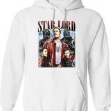 Limited Star Lord Peter Quill Vintage Hoodie Gift for Woman and Man Graphic Pullover Hoodie - White