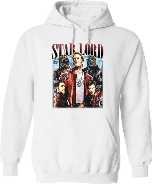 Limited Star Lord Peter Quill Vintage Hoodie Gift for Woman and Man Graphic Pullover Hoodie - White