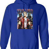 Limited Star Lord Peter Quill Vintage Hoodie Gift for Woman and Man Graphic Pullover Hoodie - Blue