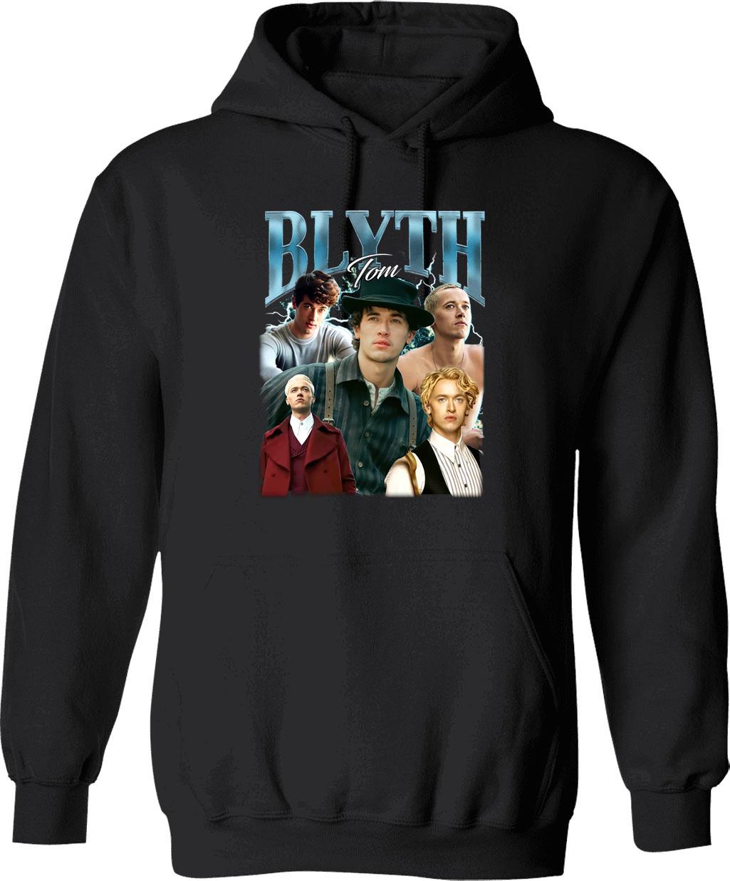 Limited Tom Blyth Vintage Hoodie Gift for Woman and Man Graphic Pullover Hoodie - Black