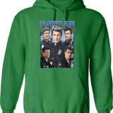 Limitiertes Nathan Fillion Vintage Hoodie Geschenk für Frau und Mann Graphic Pullover Hoodie - Green