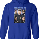 Limitiertes Nathan Fillion Vintage Hoodie Geschenk für Frau und Mann Graphic Pullover Hoodie - Blue