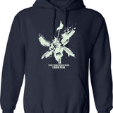 Linguistics Hoodie - Retro Graphic Pullover Hoodie for Men & Women - Navy