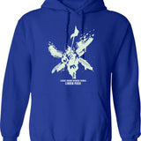 Linguistics Hoodie - Retro Graphic Pullover Hoodie for Men & Women - Blue