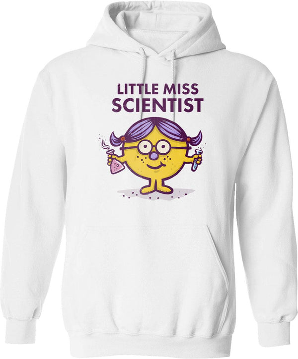 Little Miss Sarcasm Hoodie - Retro Graphic Pullover Hoodie for Men & Women - White