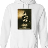 Little Miss Scientist Hoodie - Retro Graphic Pullover Hoodie for Men & Women - White