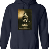 Little Miss Scientist Hoodie - Retro Graphic Pullover Hoodie for Men & Women - Navy