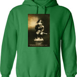 Little Miss Scientist Hoodie - Retro Graphic Pullover Hoodie for Men & Women - Green