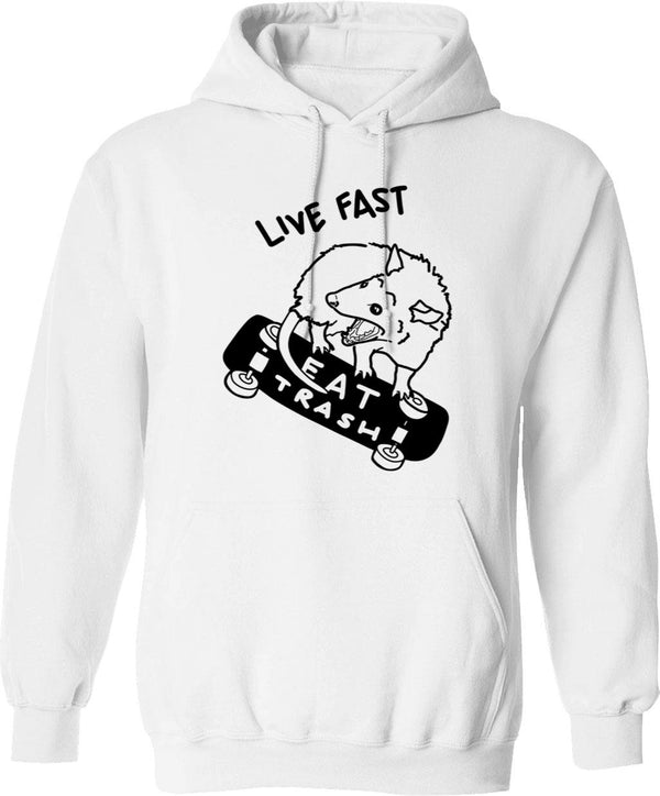 Little Yellow Running Man America Online Aol Hoodie - White