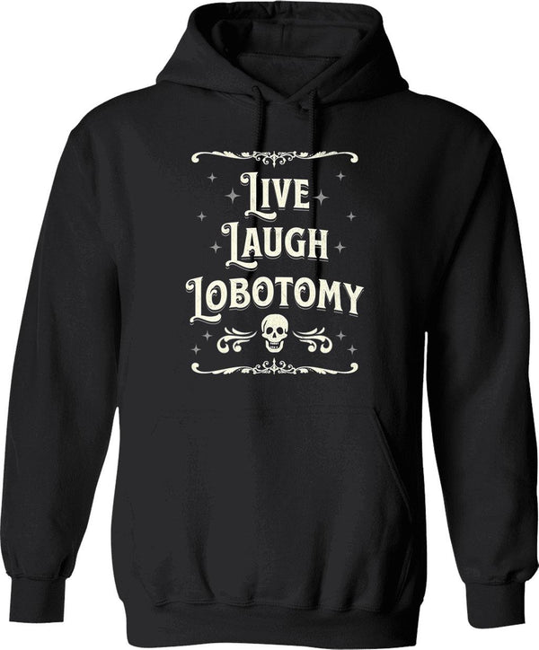 Live Fast Eat Trash Funny Raccoon Hoodie - Black