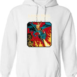 Living The Dream Vintage Retro Saying Hoodie - White