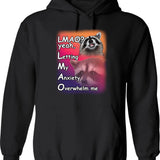 Lizard Lizard Lizard Meme Vintage Hoodie - Retro Graphic Cosy Pullover - Black