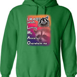 Lizard Lizard Lizard Meme Vintage Hoodie - Retro Graphic Cosy Pullover - Green