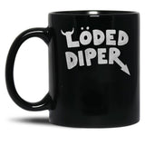 Loded Diaper Classic Black Coffee Mug, Gift Coffee Mug