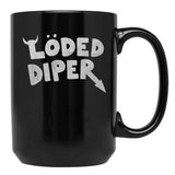 Loded Diaper Classic Black Coffee Mug, Gift Coffee Mug
